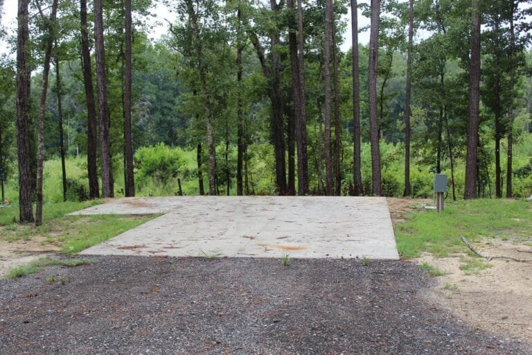 RV lot at Backwoods RV Park